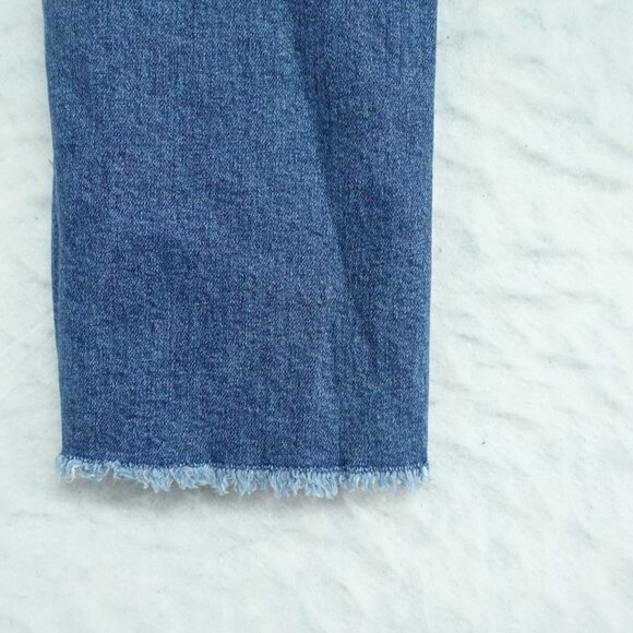 Articles of Society Straight Leg Jeans Women's Size 28 Blue Cotton Distressed - Picture 13 of 14